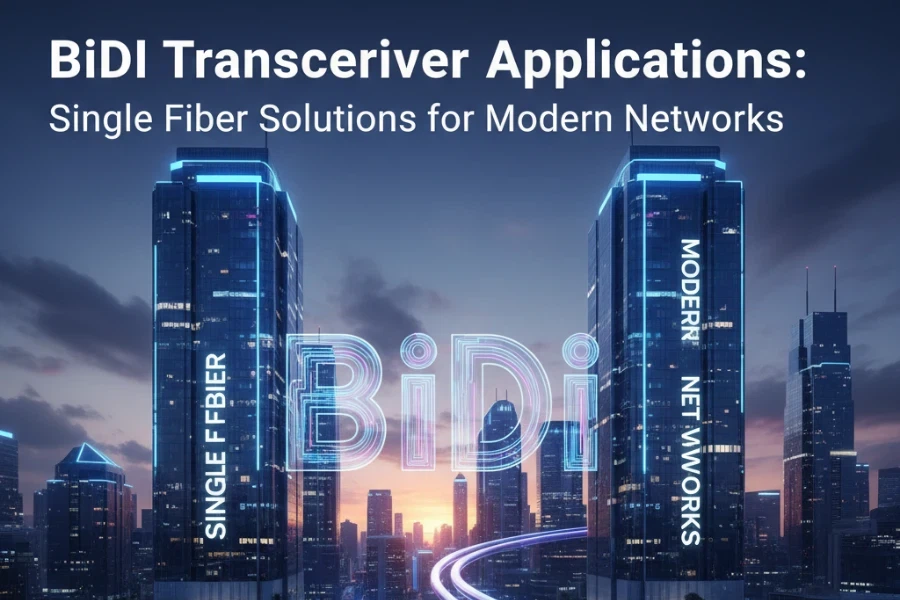 Aplicaciones de transceptor BiDi: soluciones de fibra única para redes modernas